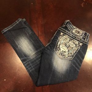 Miss Me Signature crop jeans size 25